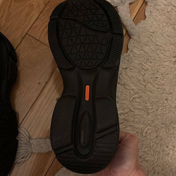 Rockport eclectic black chunky sneakers pro walker lace ups - Picture 4 of 5